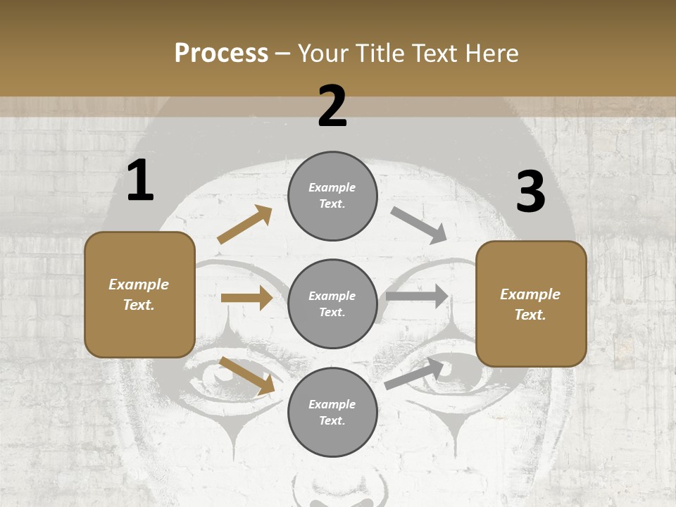 Illustration White Sad PowerPoint Template