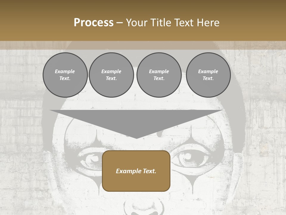 Illustration White Sad PowerPoint Template