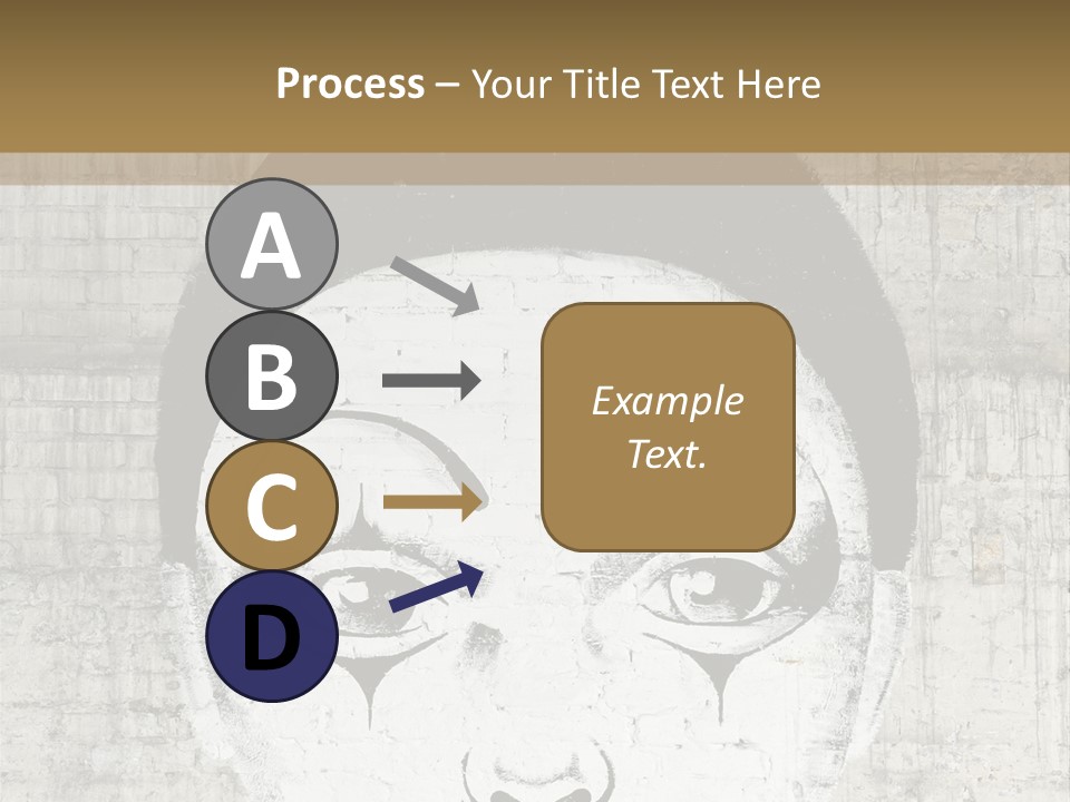 Illustration White Sad PowerPoint Template