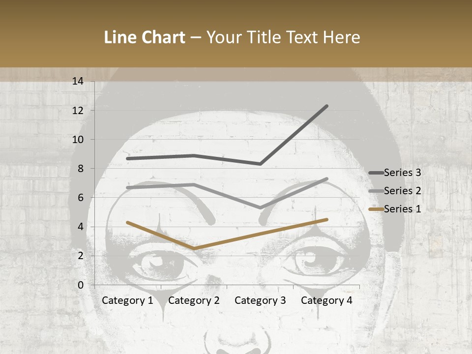 Illustration White Sad PowerPoint Template