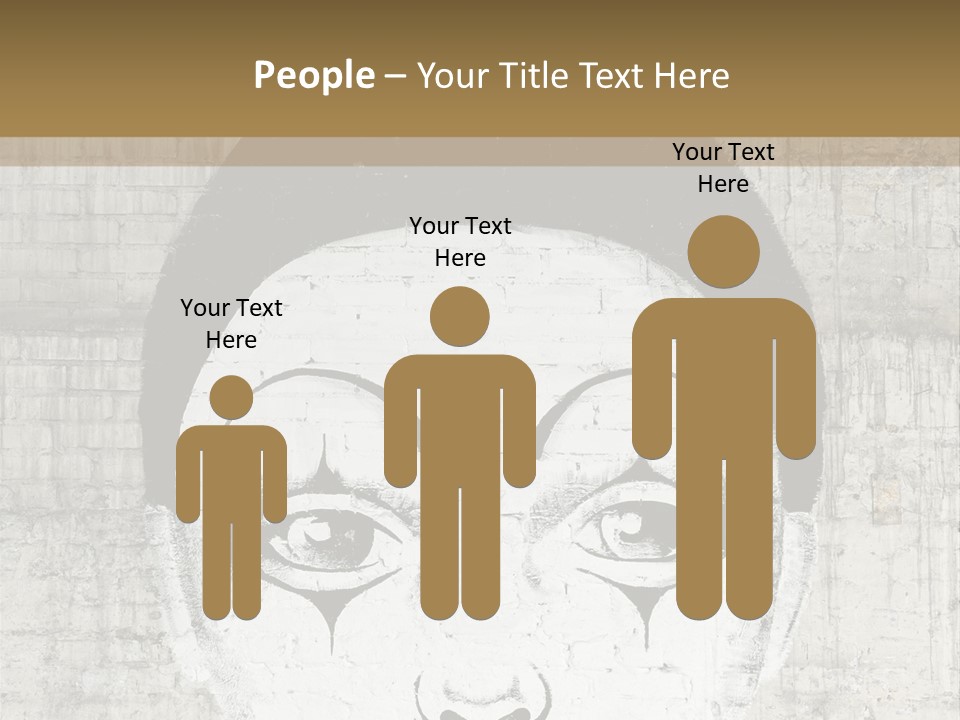 Illustration White Sad PowerPoint Template