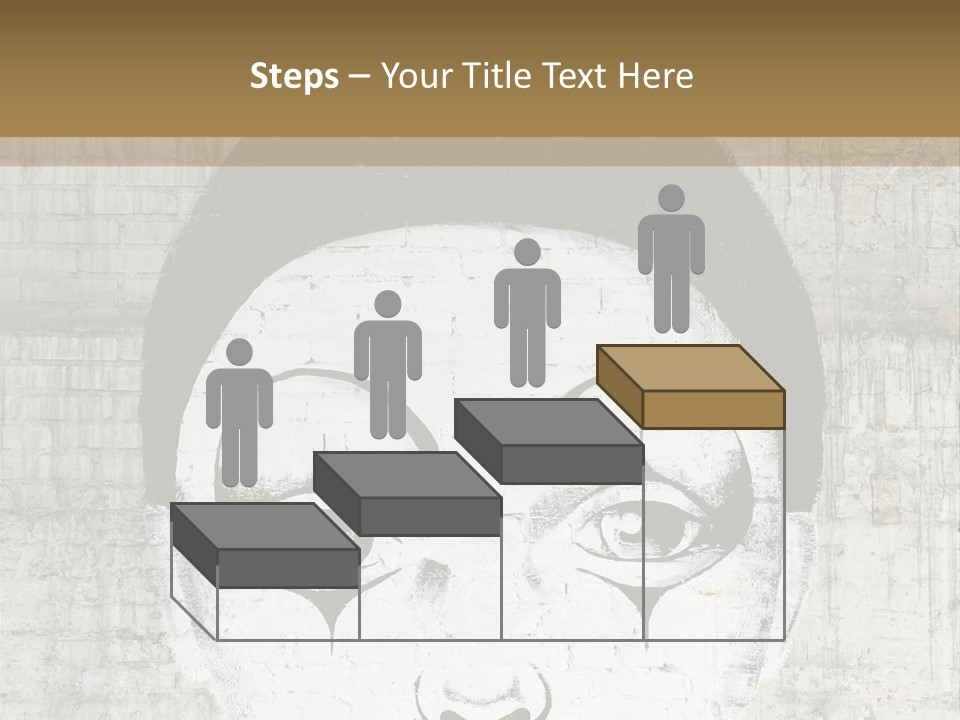 Illustration White Sad PowerPoint Template