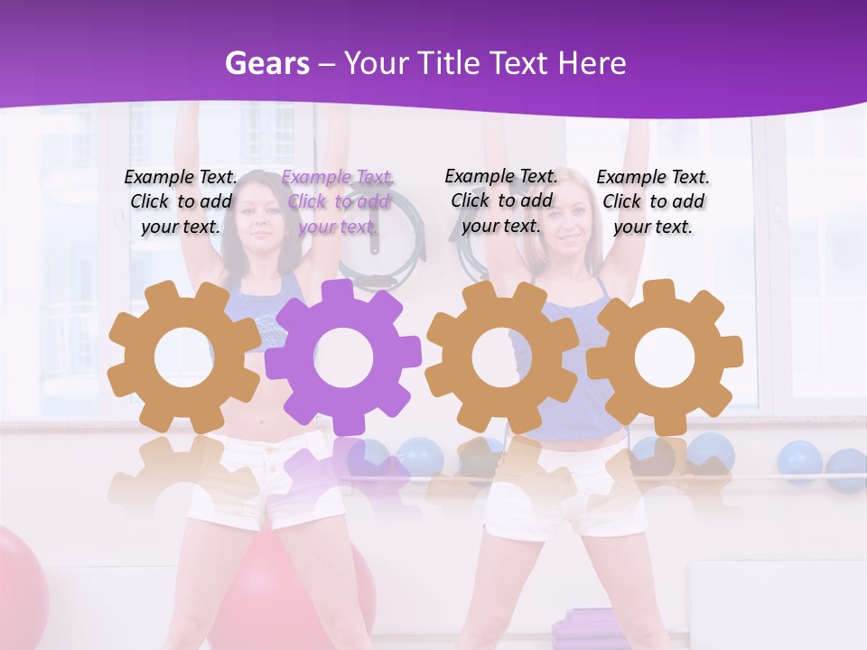 Flexible Stretching Well Being PowerPoint Template