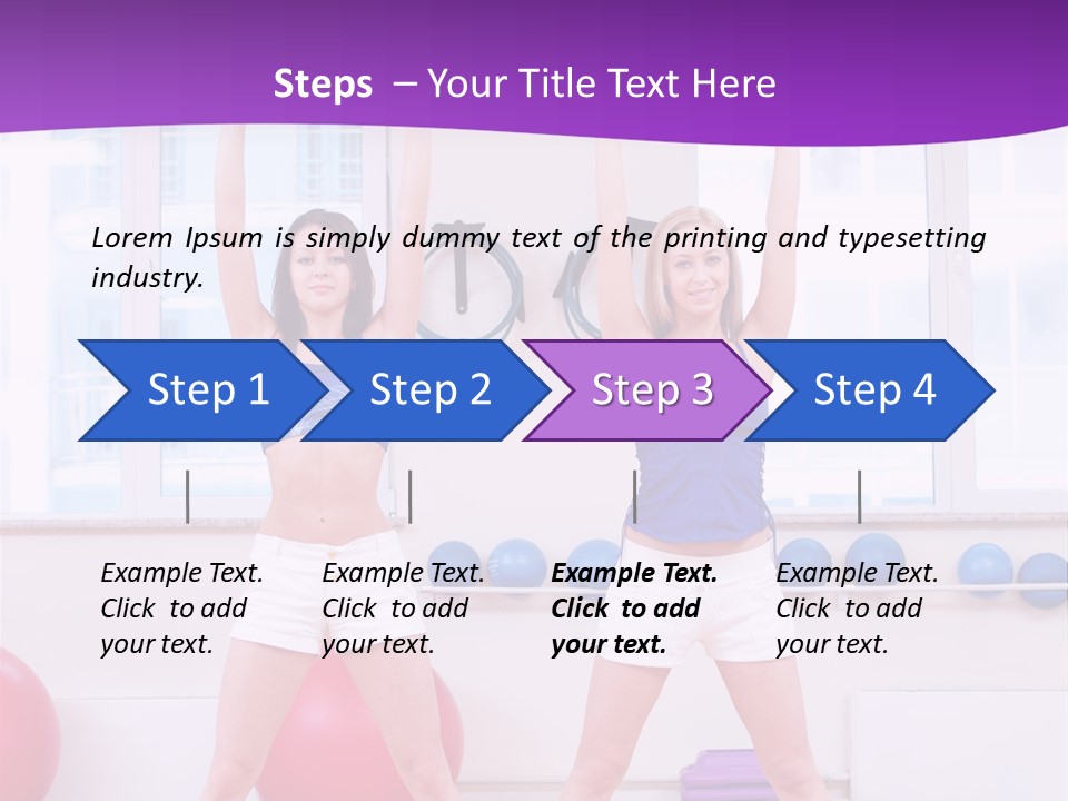 Flexible Stretching Well Being PowerPoint Template