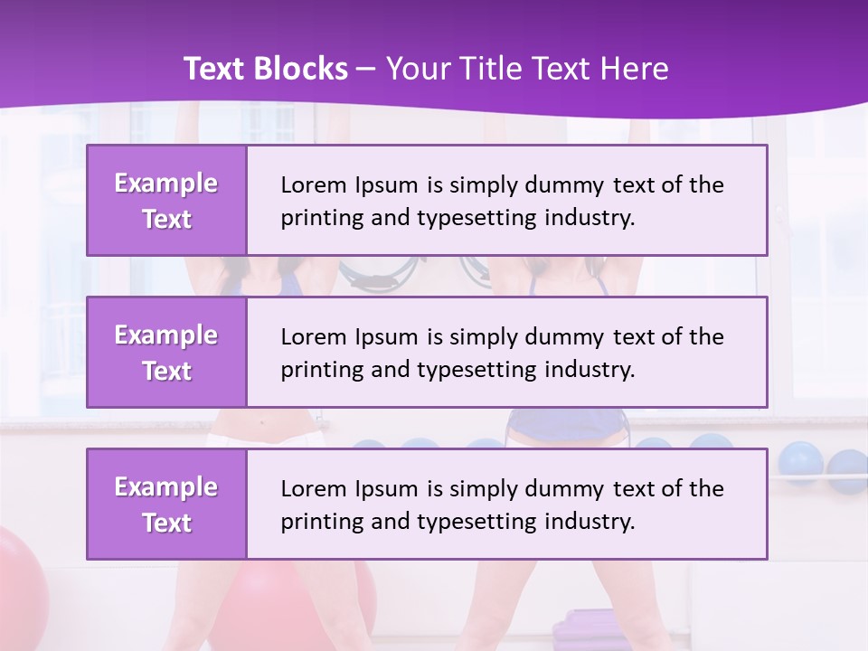 Flexible Stretching Well Being PowerPoint Template