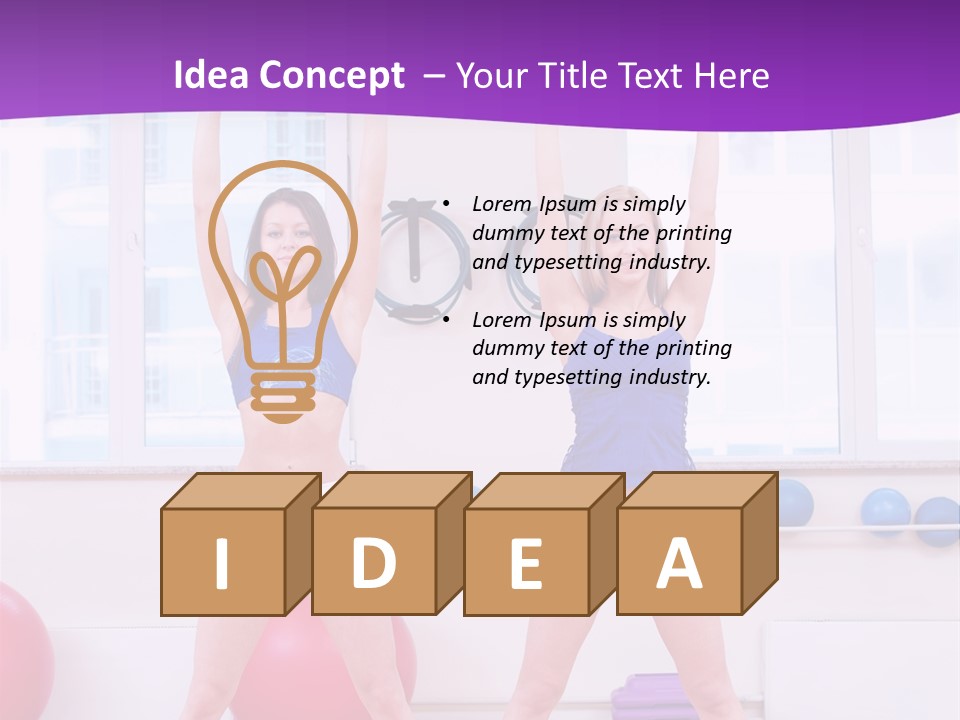 Flexible Stretching Well Being PowerPoint Template