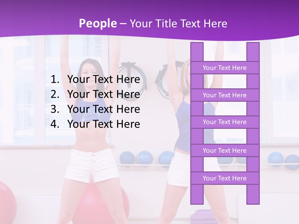 Flexible Stretching Well Being PowerPoint Template