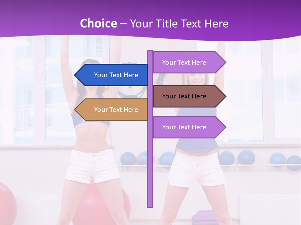 Flexible Stretching Well Being PowerPoint Template