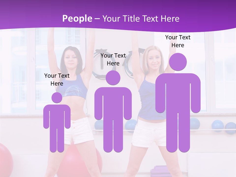 Flexible Stretching Well Being PowerPoint Template