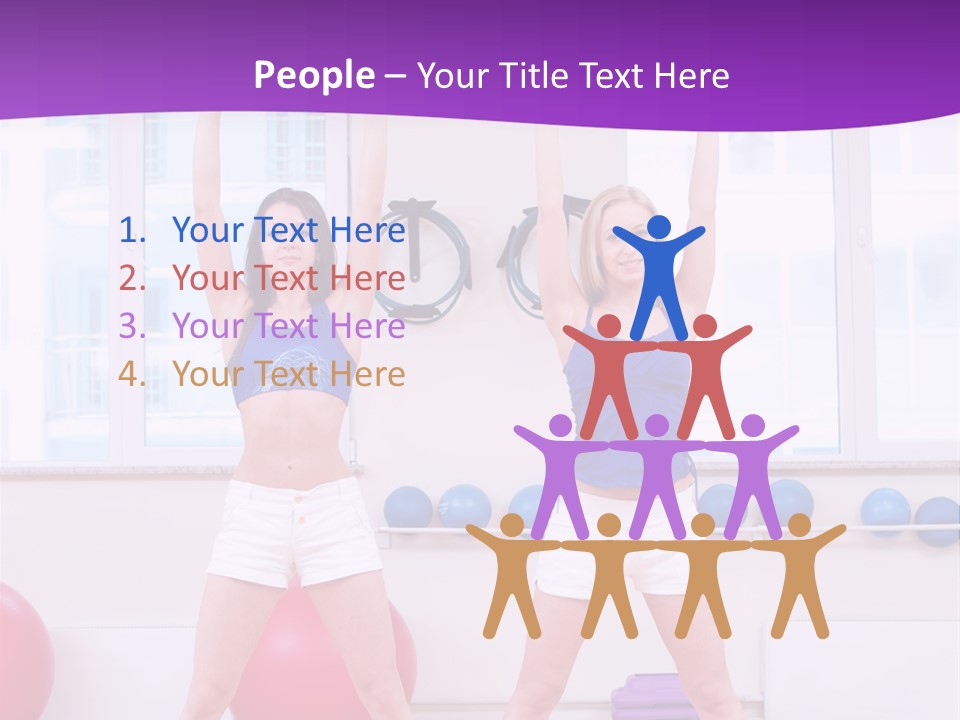 Flexible Stretching Well Being PowerPoint Template