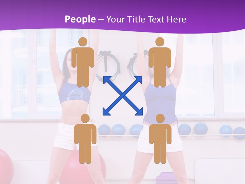 Flexible Stretching Well Being PowerPoint Template