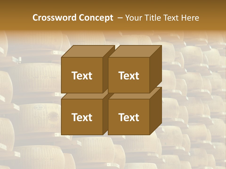 Dairy Hard Parmigiano PowerPoint Template