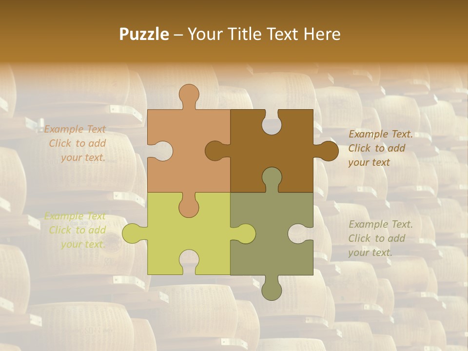 Dairy Hard Parmigiano PowerPoint Template