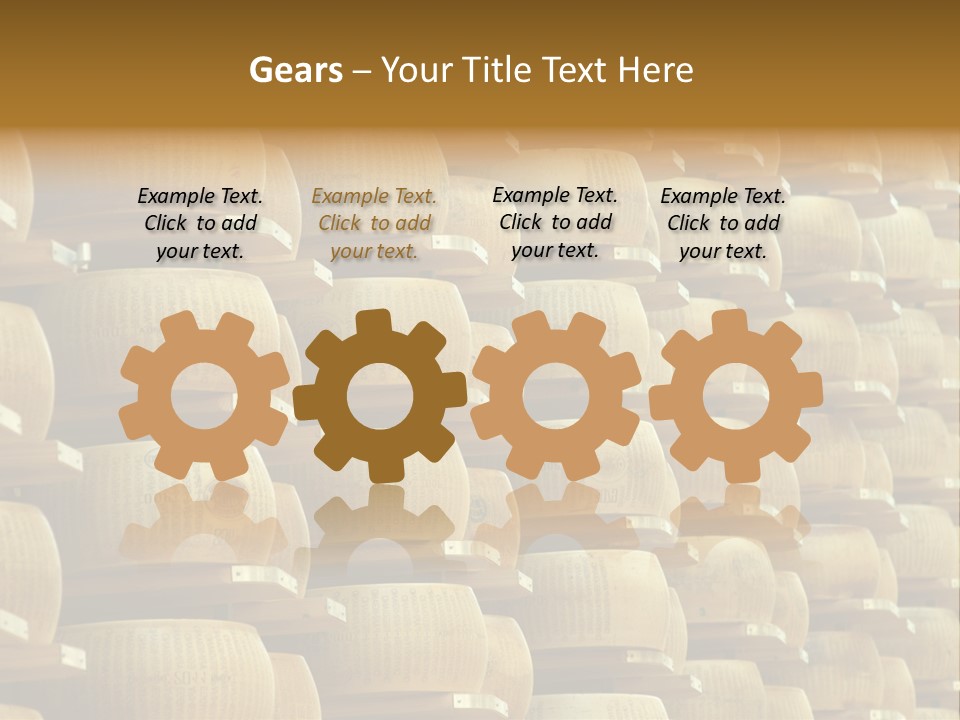 Dairy Hard Parmigiano PowerPoint Template