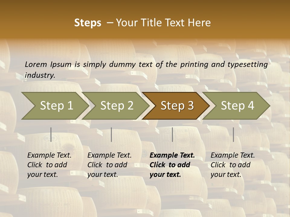 Dairy Hard Parmigiano PowerPoint Template