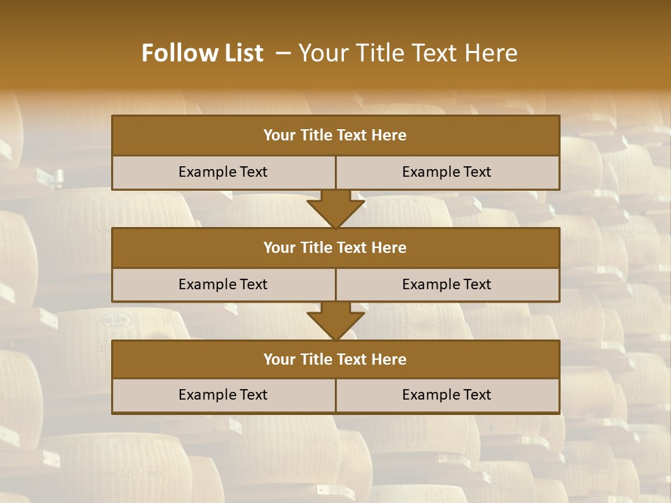 Dairy Hard Parmigiano PowerPoint Template