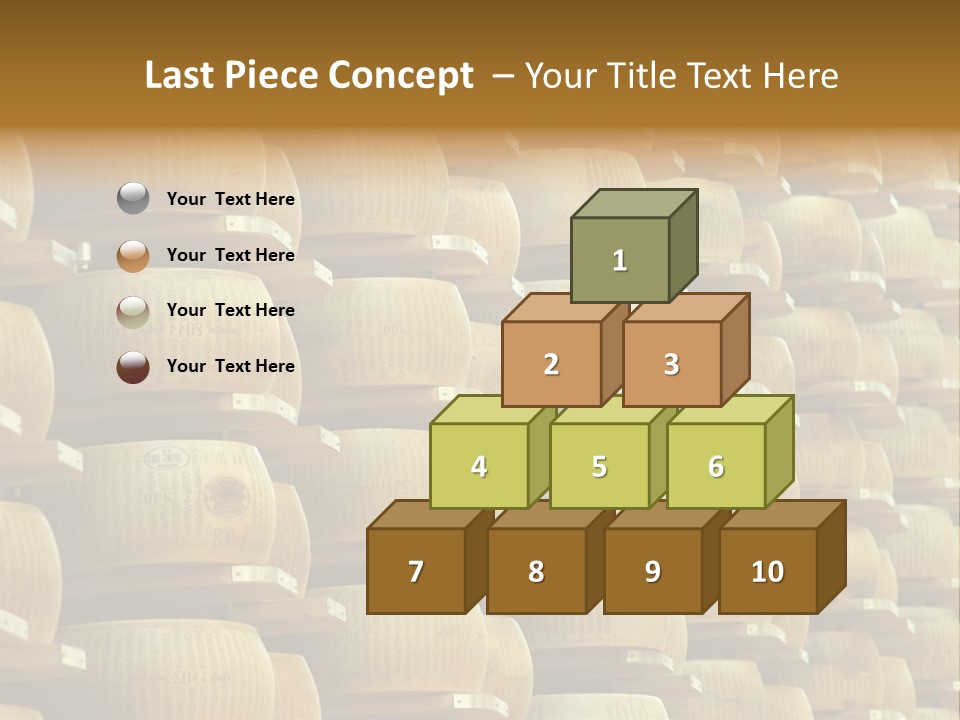 Dairy Hard Parmigiano PowerPoint Template