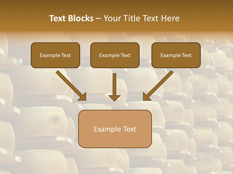 Dairy Hard Parmigiano PowerPoint Template