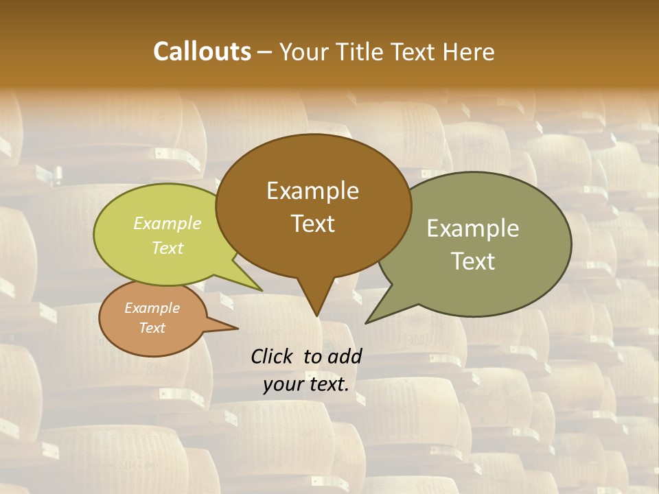 Dairy Hard Parmigiano PowerPoint Template