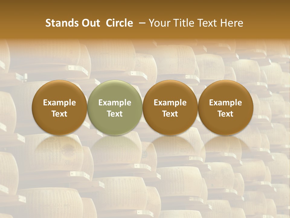 Dairy Hard Parmigiano PowerPoint Template
