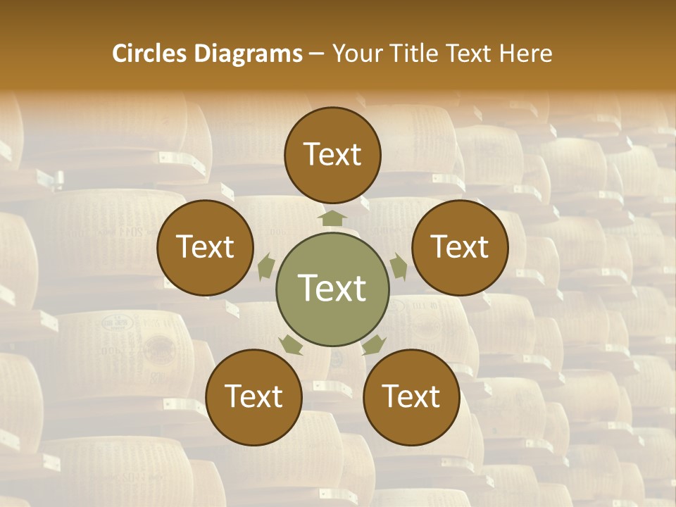 Dairy Hard Parmigiano PowerPoint Template