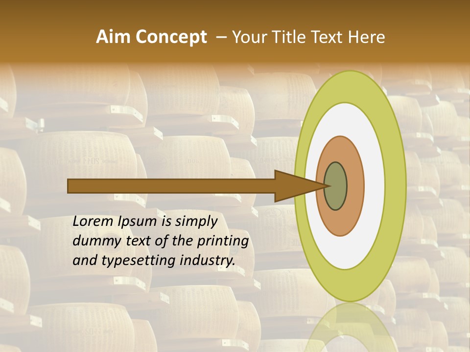 Dairy Hard Parmigiano PowerPoint Template