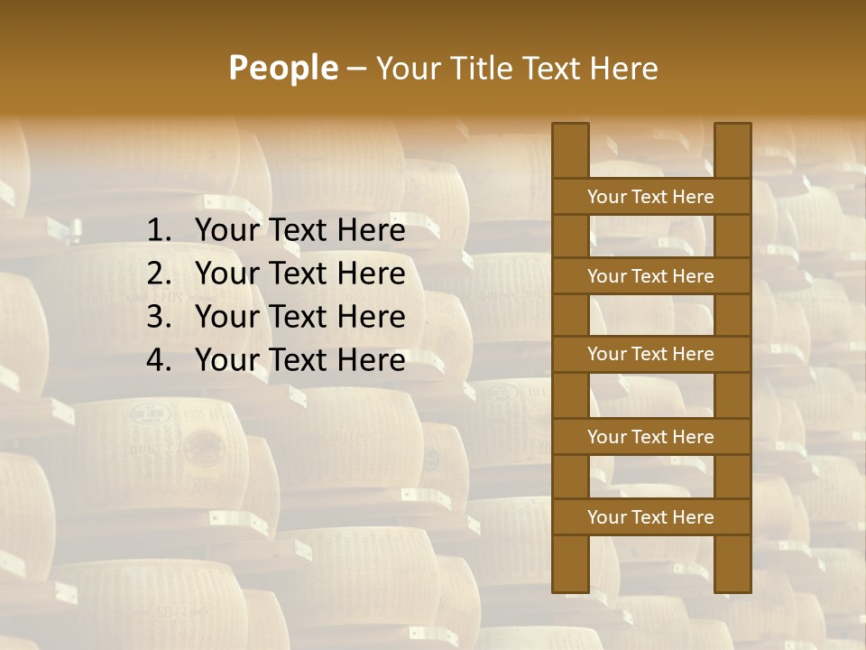 Dairy Hard Parmigiano PowerPoint Template