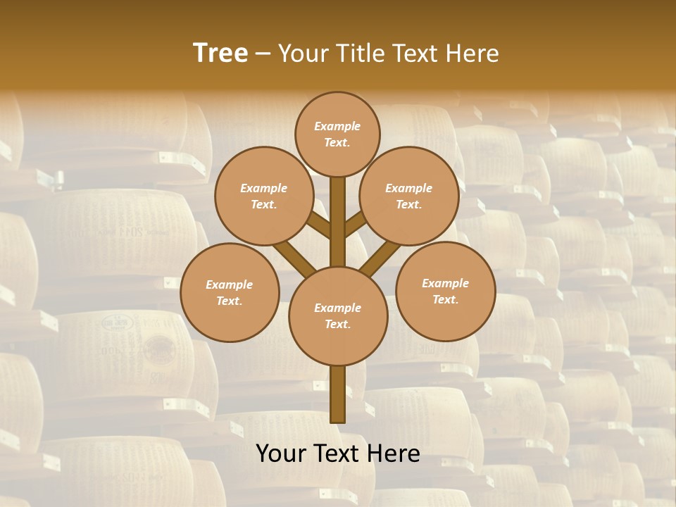 Dairy Hard Parmigiano PowerPoint Template