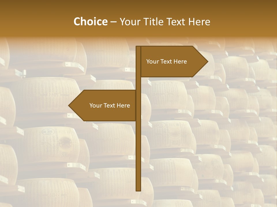 Dairy Hard Parmigiano PowerPoint Template