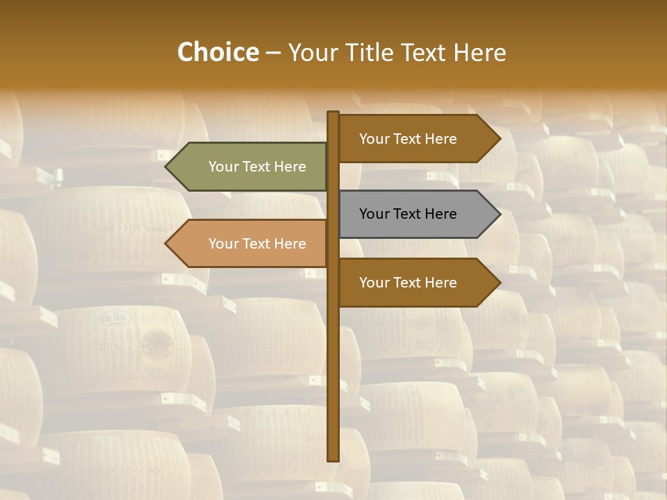 Dairy Hard Parmigiano PowerPoint Template