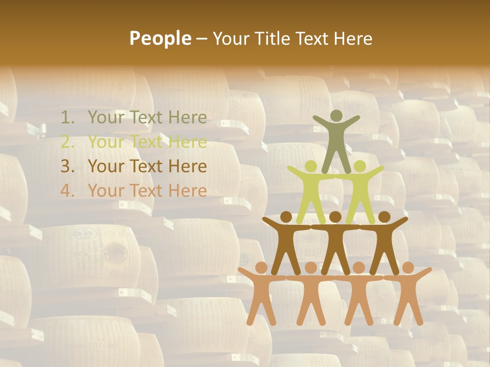 Dairy Hard Parmigiano PowerPoint Template