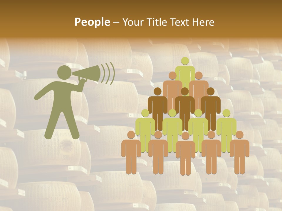 Dairy Hard Parmigiano PowerPoint Template