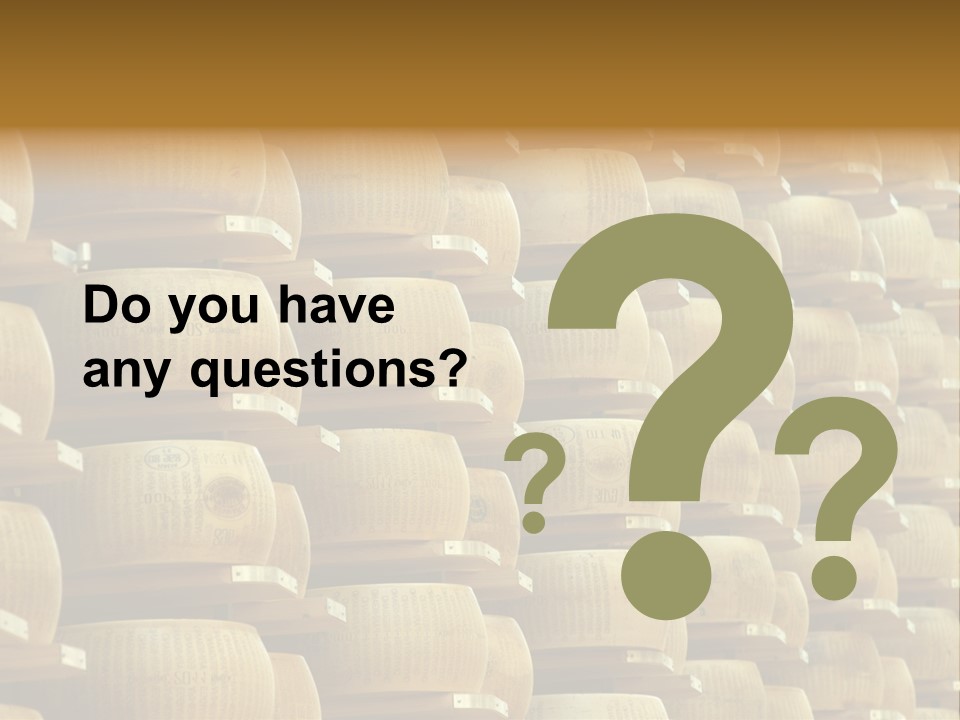 Dairy Hard Parmigiano PowerPoint Template