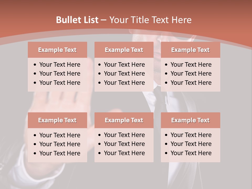 Control Criminal Power PowerPoint Template