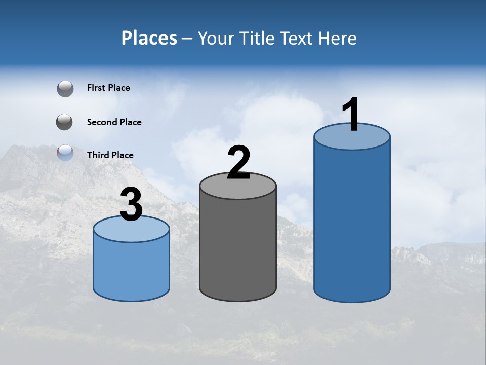 Travel Cloud Mount PowerPoint Template