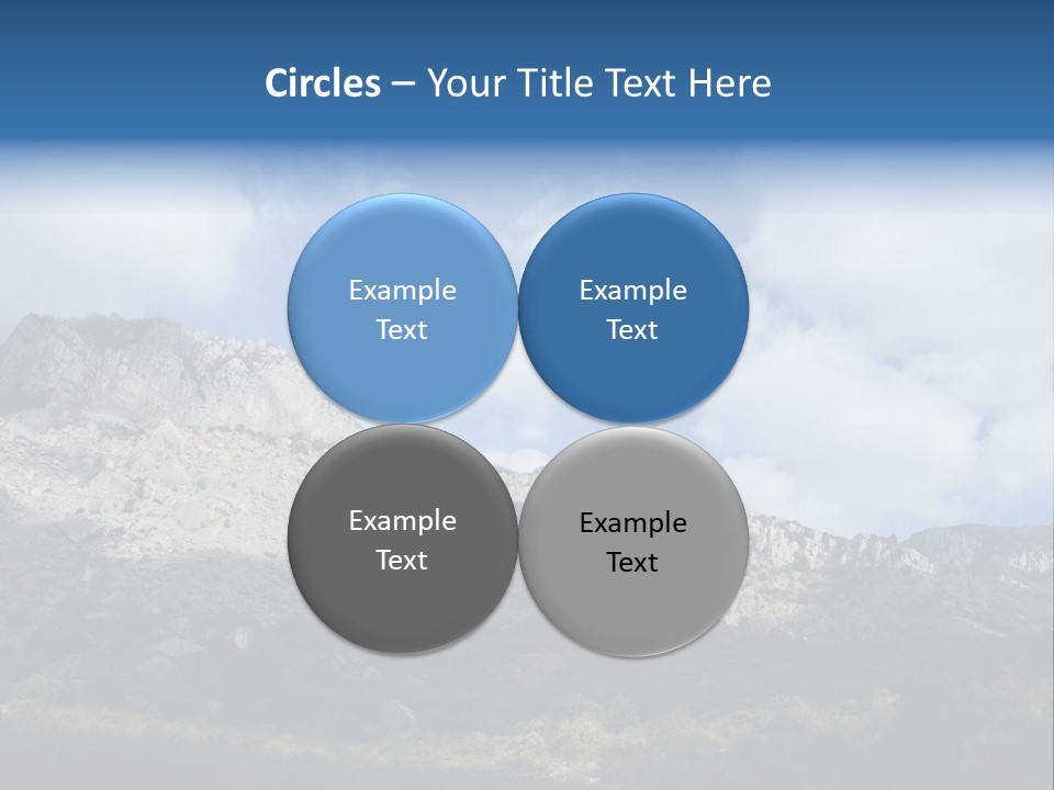 Travel Cloud Mount PowerPoint Template