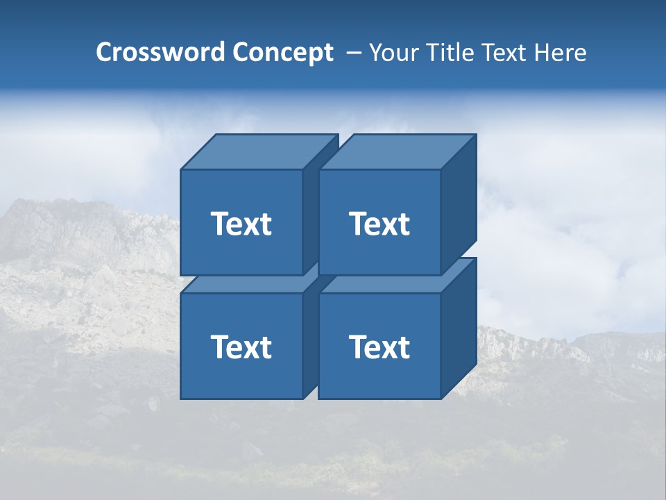 Travel Cloud Mount PowerPoint Template