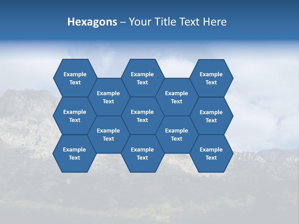 Travel Cloud Mount PowerPoint Template