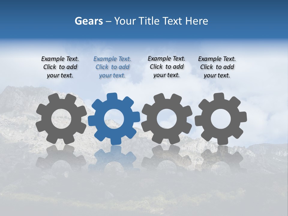 Travel Cloud Mount PowerPoint Template