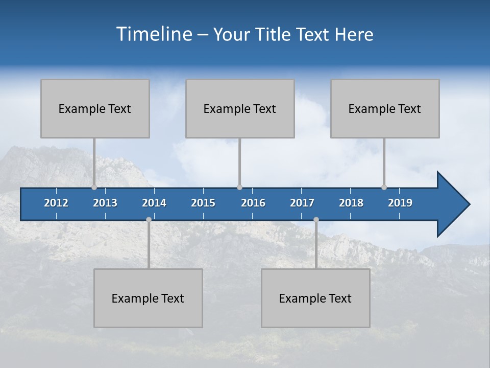 Travel Cloud Mount PowerPoint Template