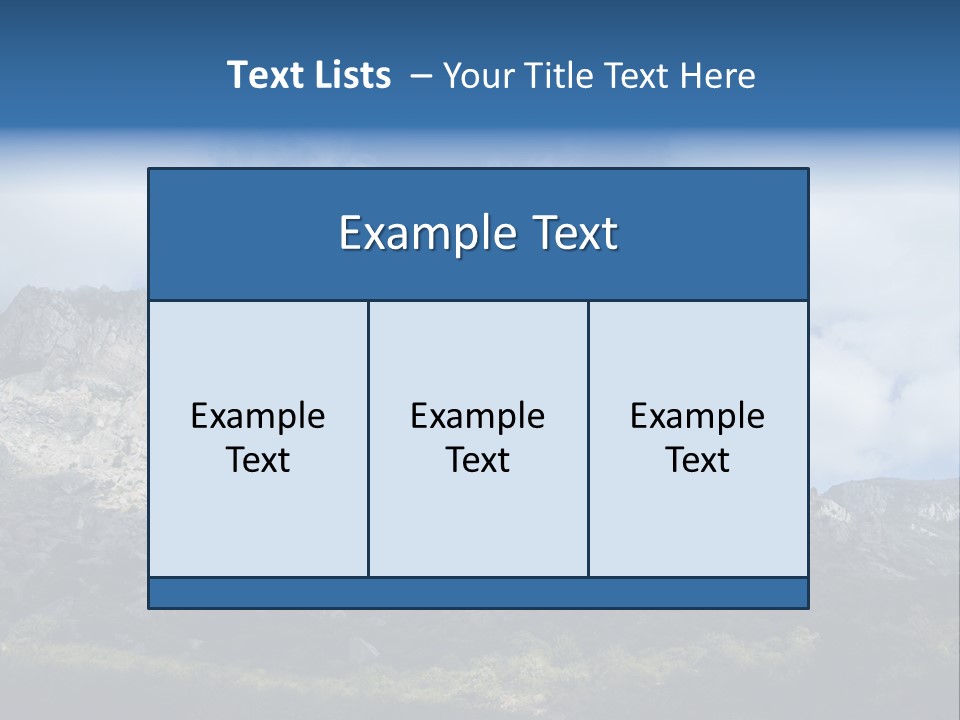 Travel Cloud Mount PowerPoint Template