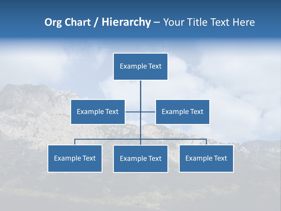 Travel Cloud Mount PowerPoint Template