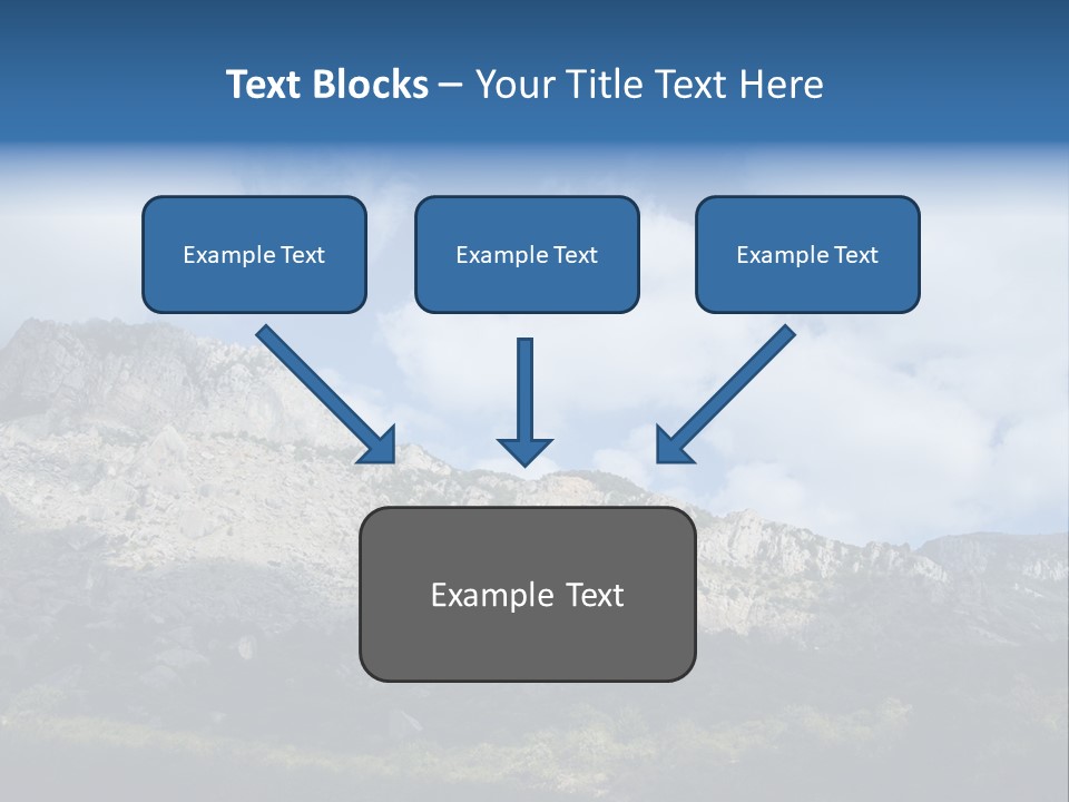 Travel Cloud Mount PowerPoint Template