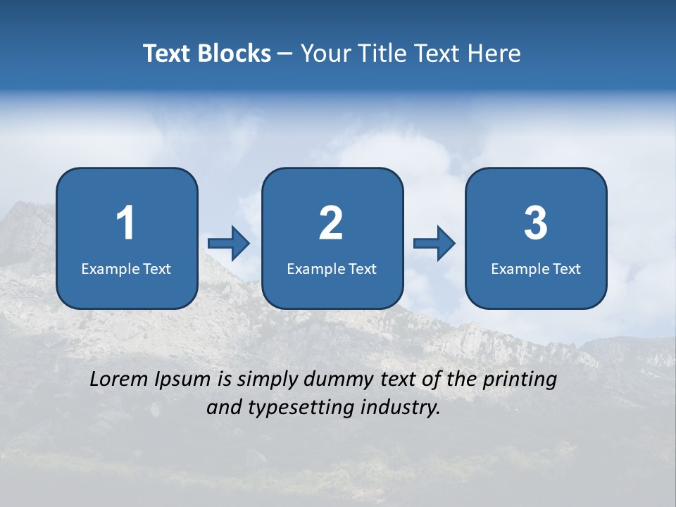 Travel Cloud Mount PowerPoint Template