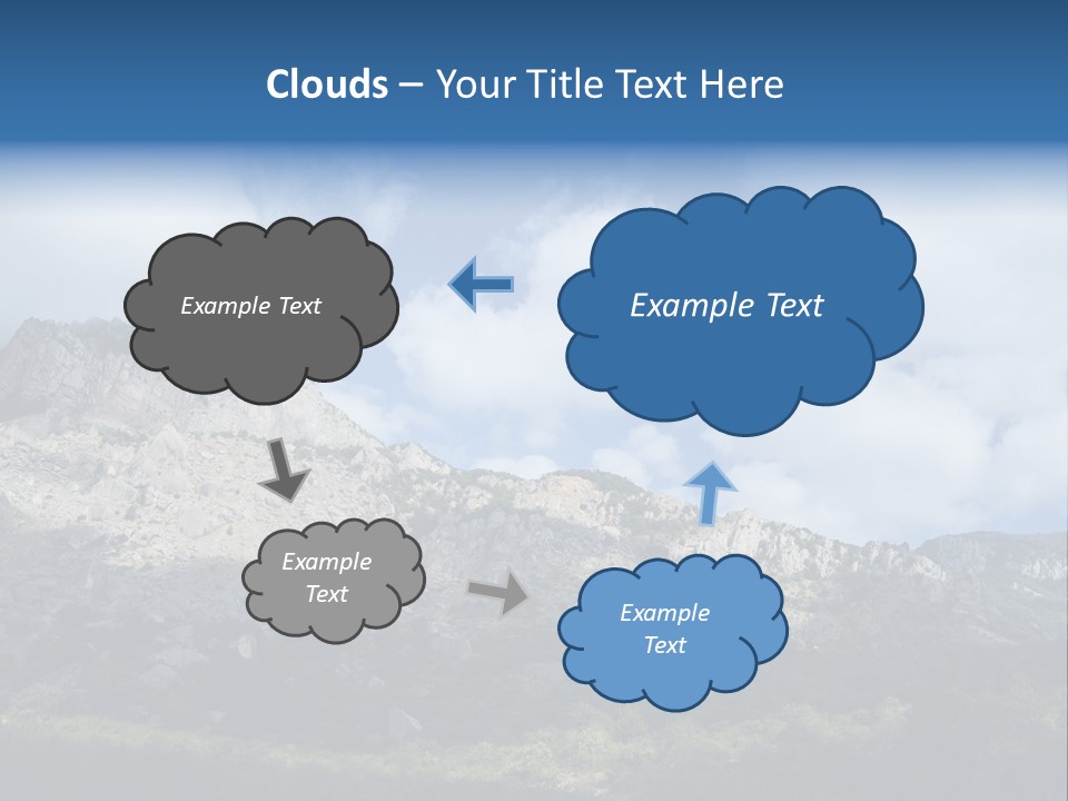 Travel Cloud Mount PowerPoint Template