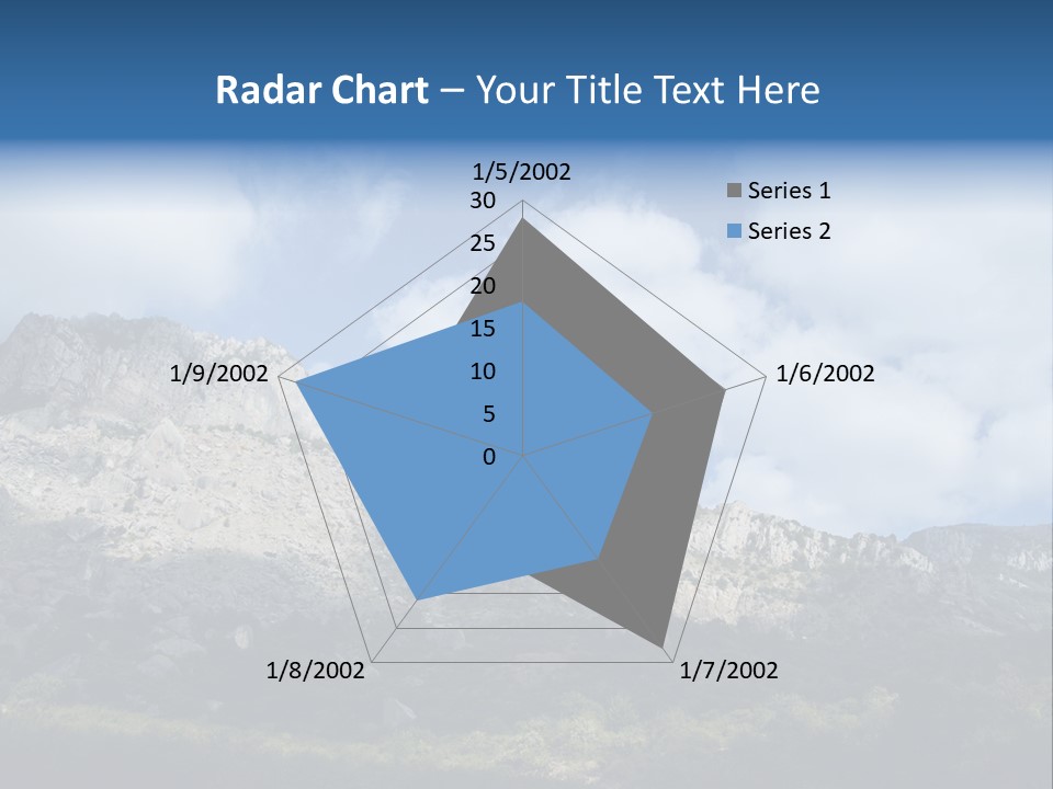 Travel Cloud Mount PowerPoint Template