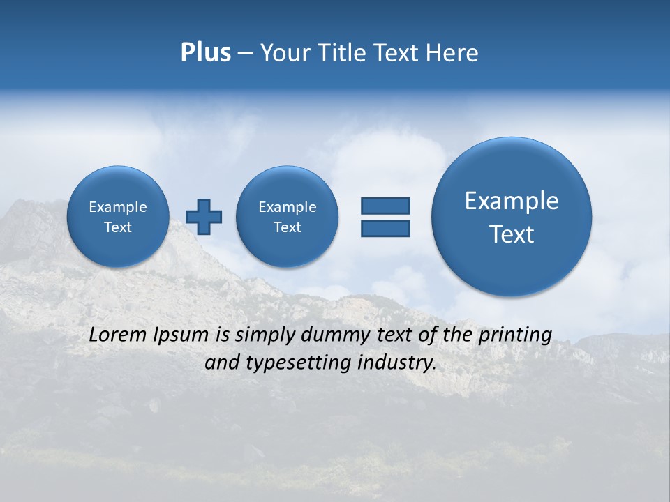 Travel Cloud Mount PowerPoint Template