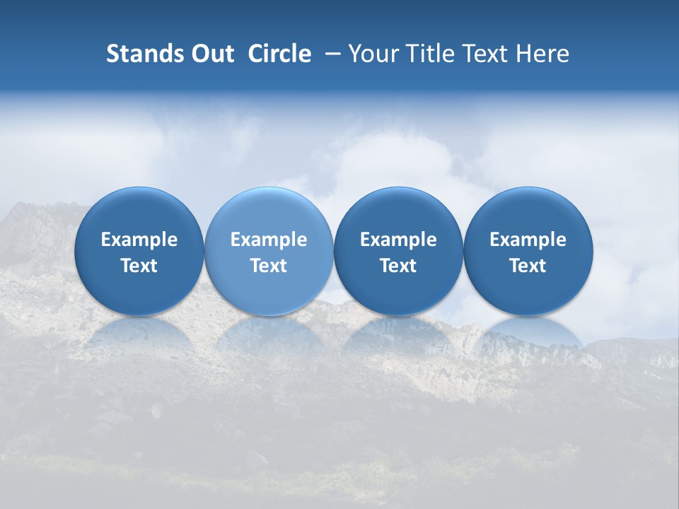 Travel Cloud Mount PowerPoint Template