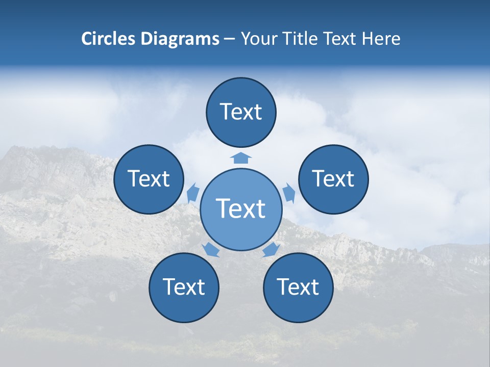 Travel Cloud Mount PowerPoint Template