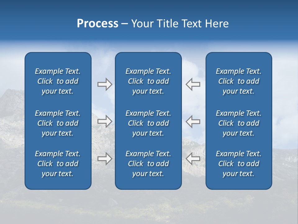 Travel Cloud Mount PowerPoint Template